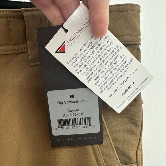 Beyond Clothing Men’s A5 Rig Softshell Pant in Coyote Tan - Picture 3 of 10